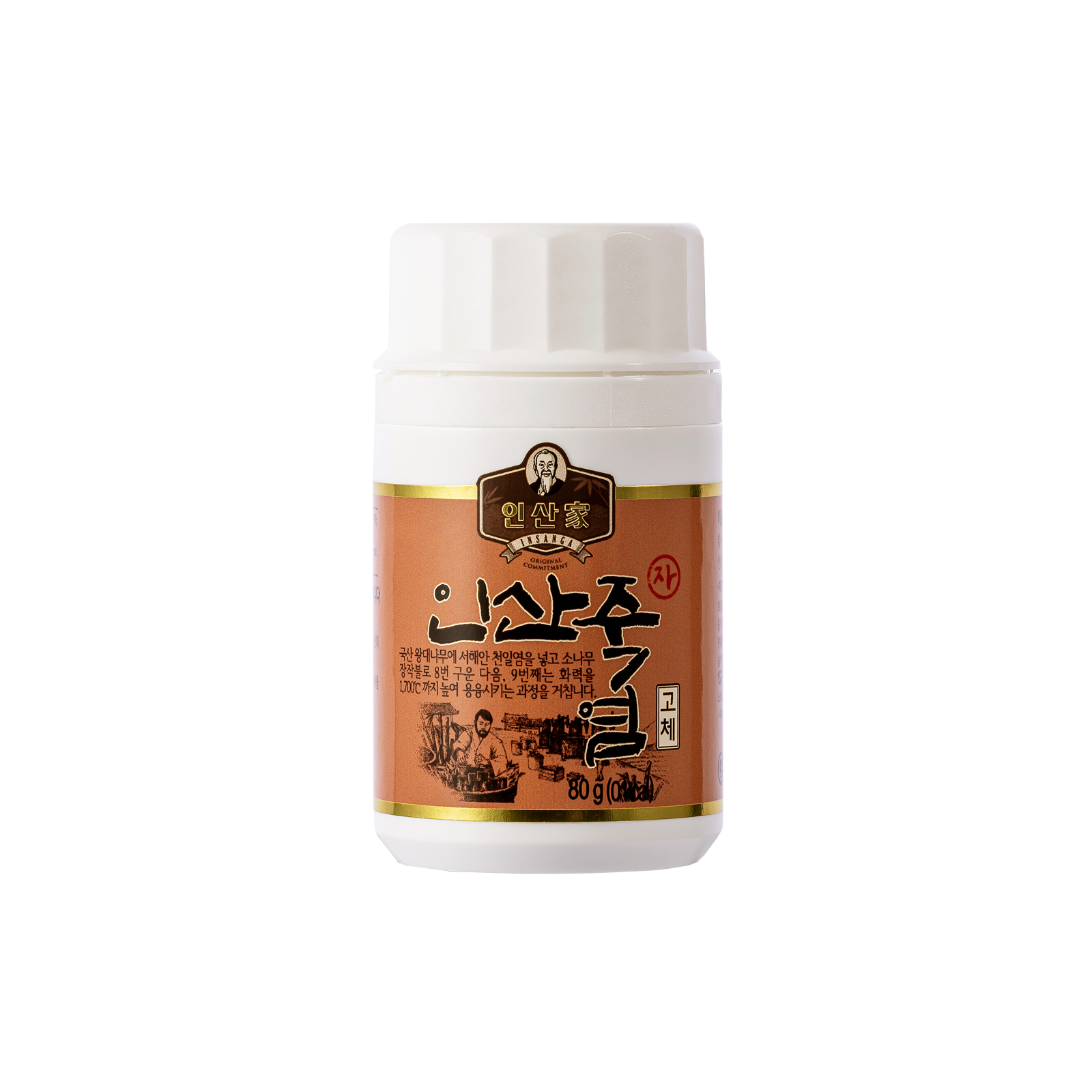 인산죽염 9회 자죽염 (고체, 80g)