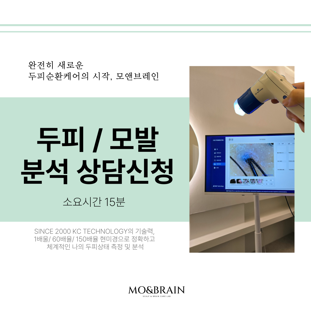 모앤브레인 두피 분석 및 상담 (15분)
