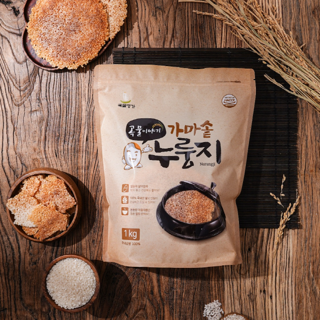 곡물이야기 가마솥 누룽지 (1kg x 5봉)